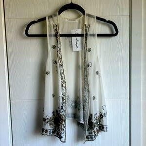 NWT 12th Tribe beaded vest